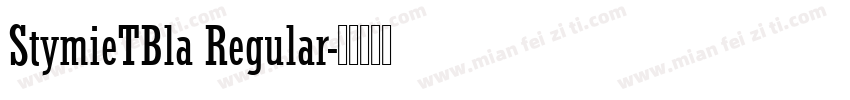 StymieTBla Regular字体转换